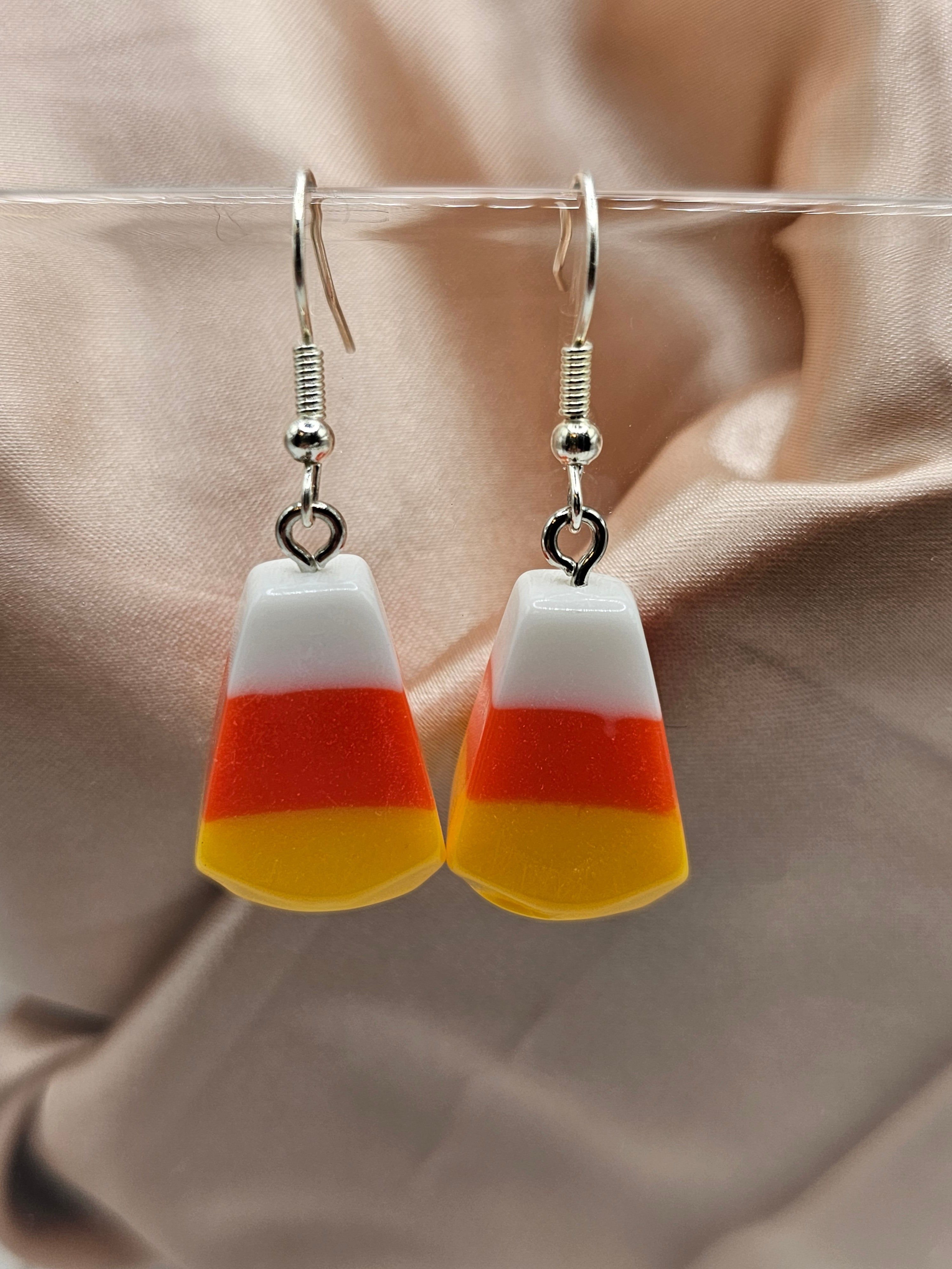 Candy Corn Earrings