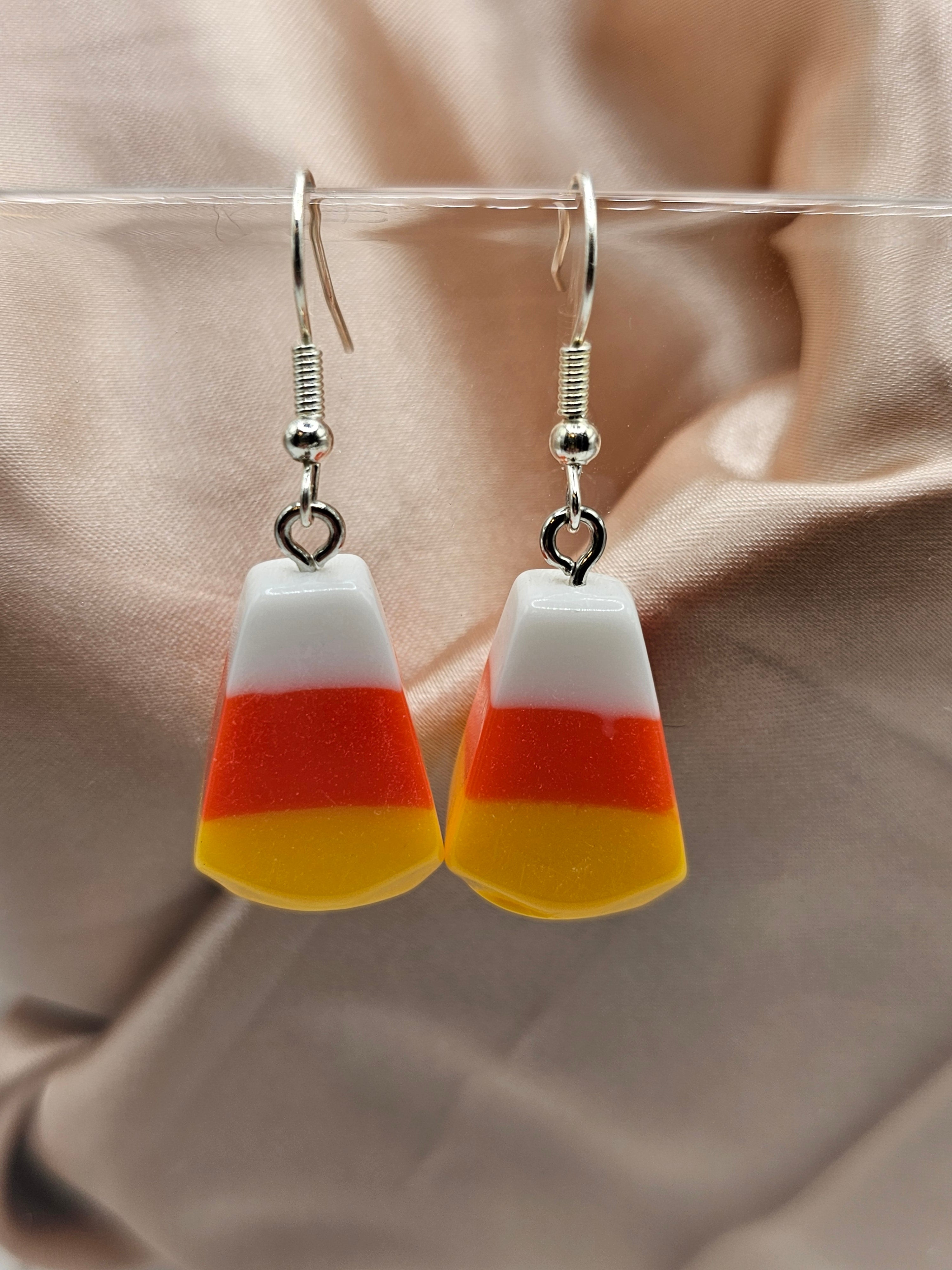 Candy Corn Earrings