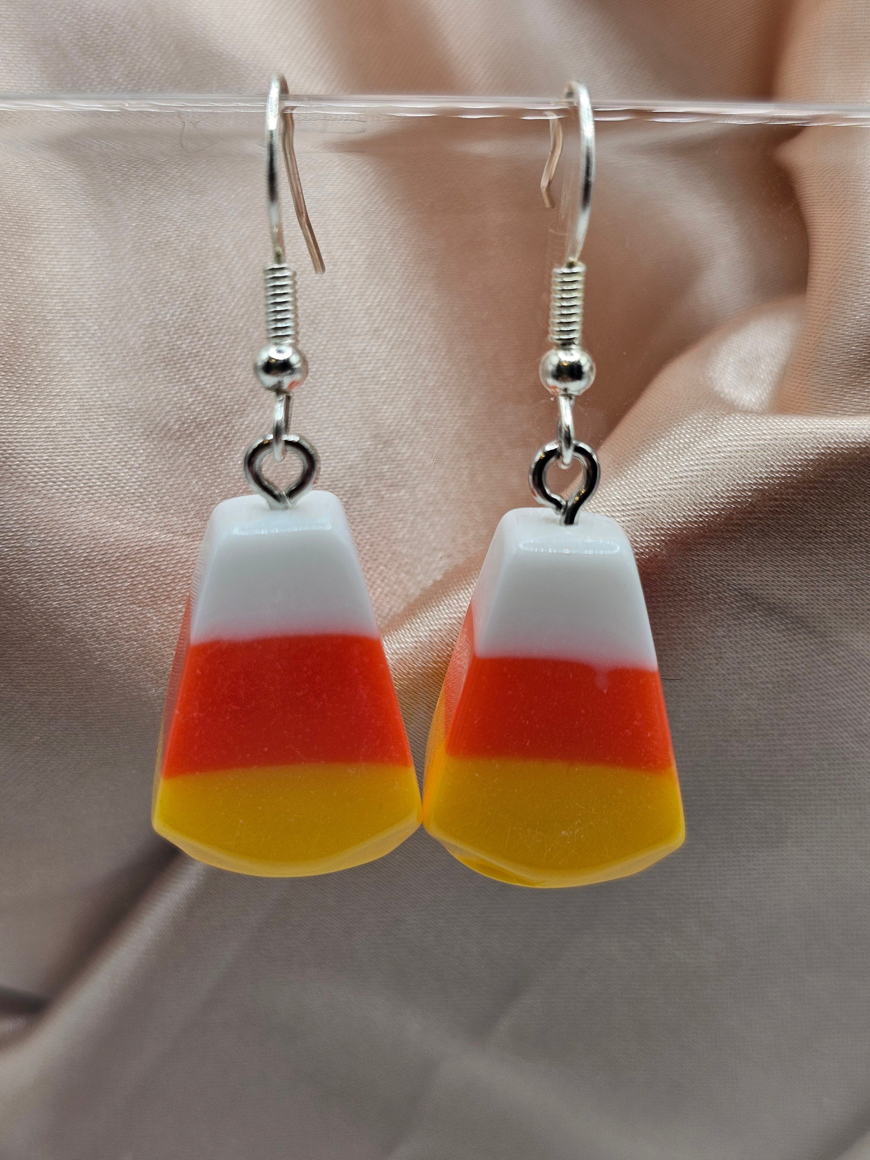 Candy Corn Earrings