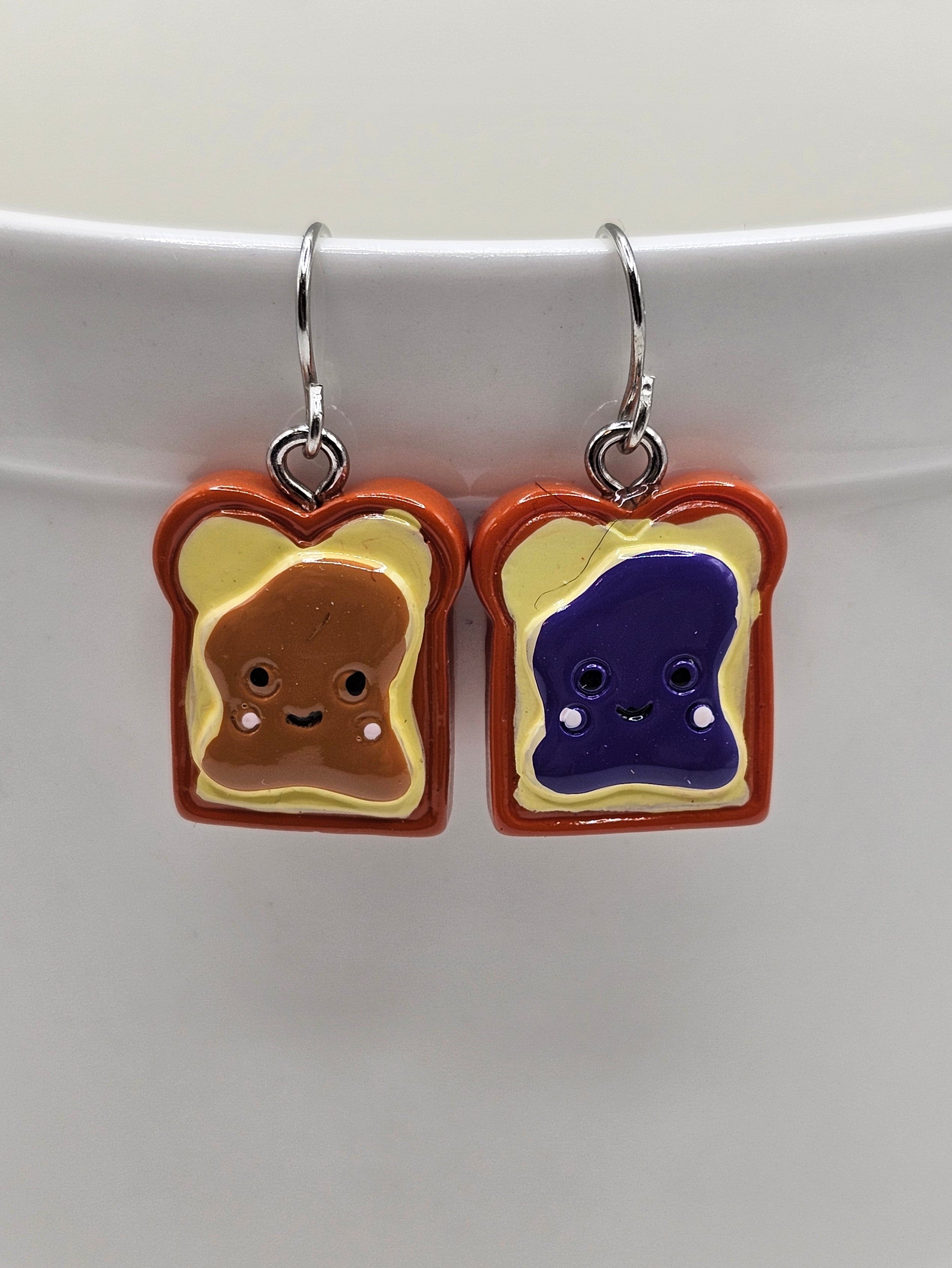 Peanut Butter and Jelly Earrings