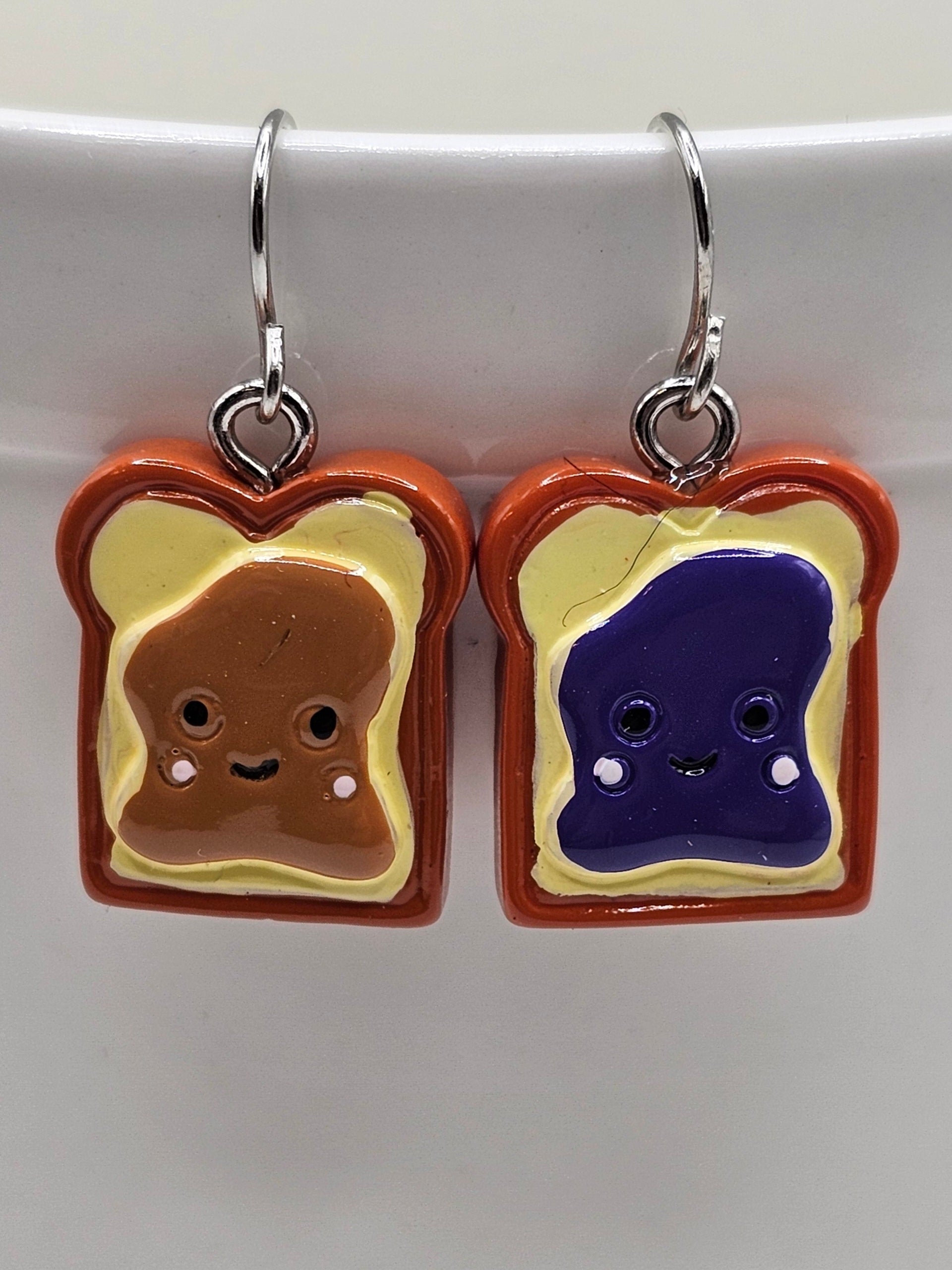 Peanut Butter and Jelly Earrings