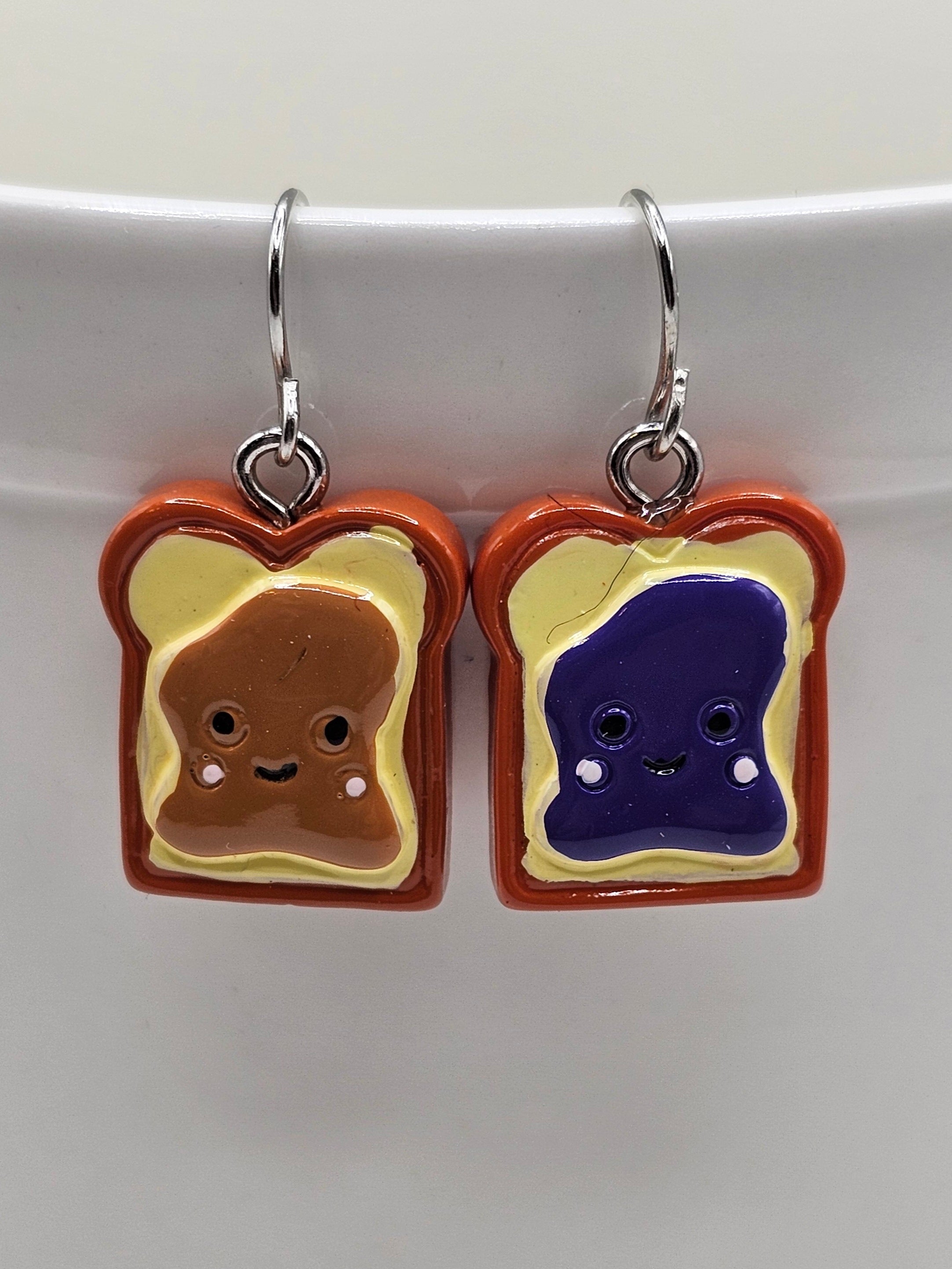 Peanut Butter and Jelly Earrings