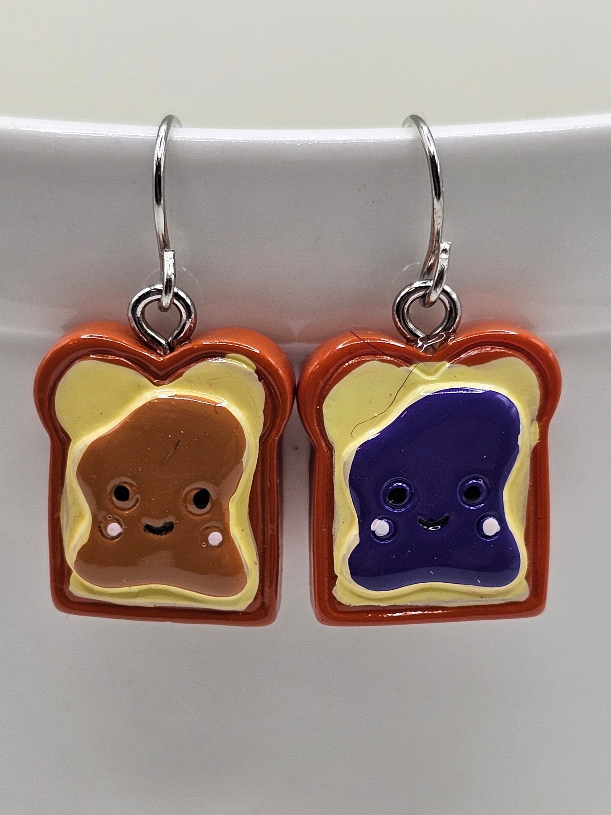 Peanut Butter and Jelly Earrings