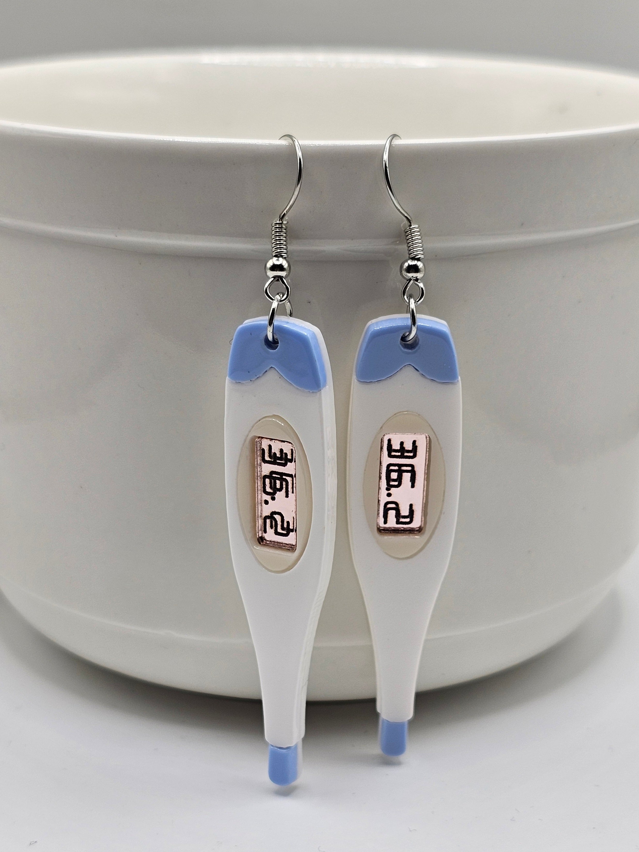 Thermometer Earrings