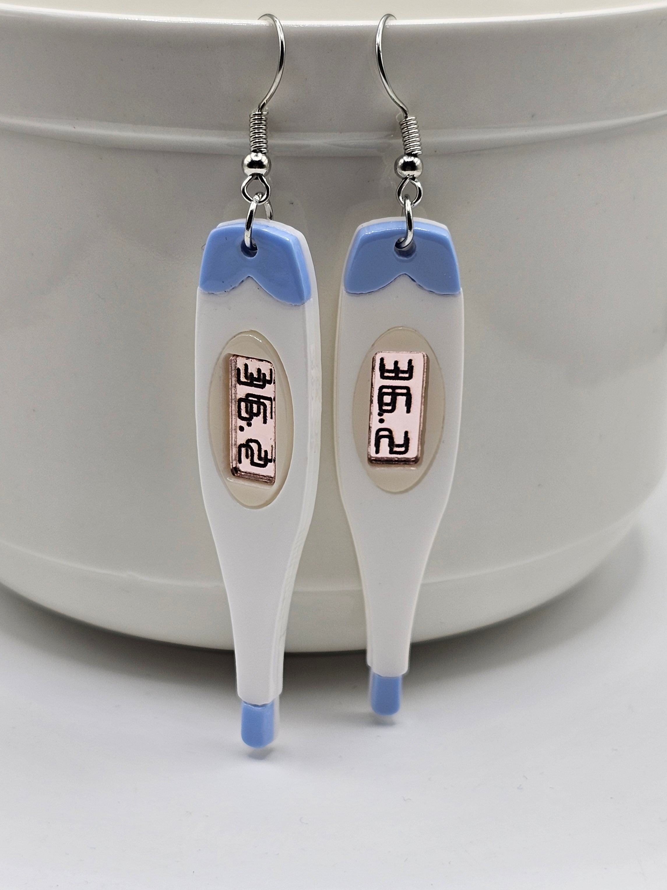 Thermometer Earrings