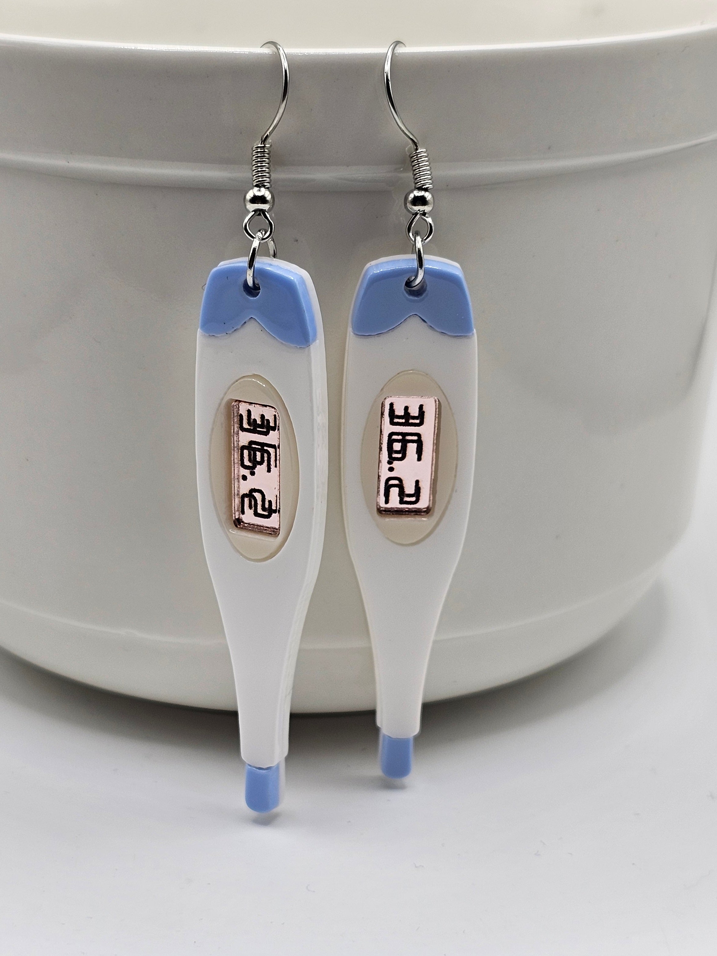 Thermometer Earrings