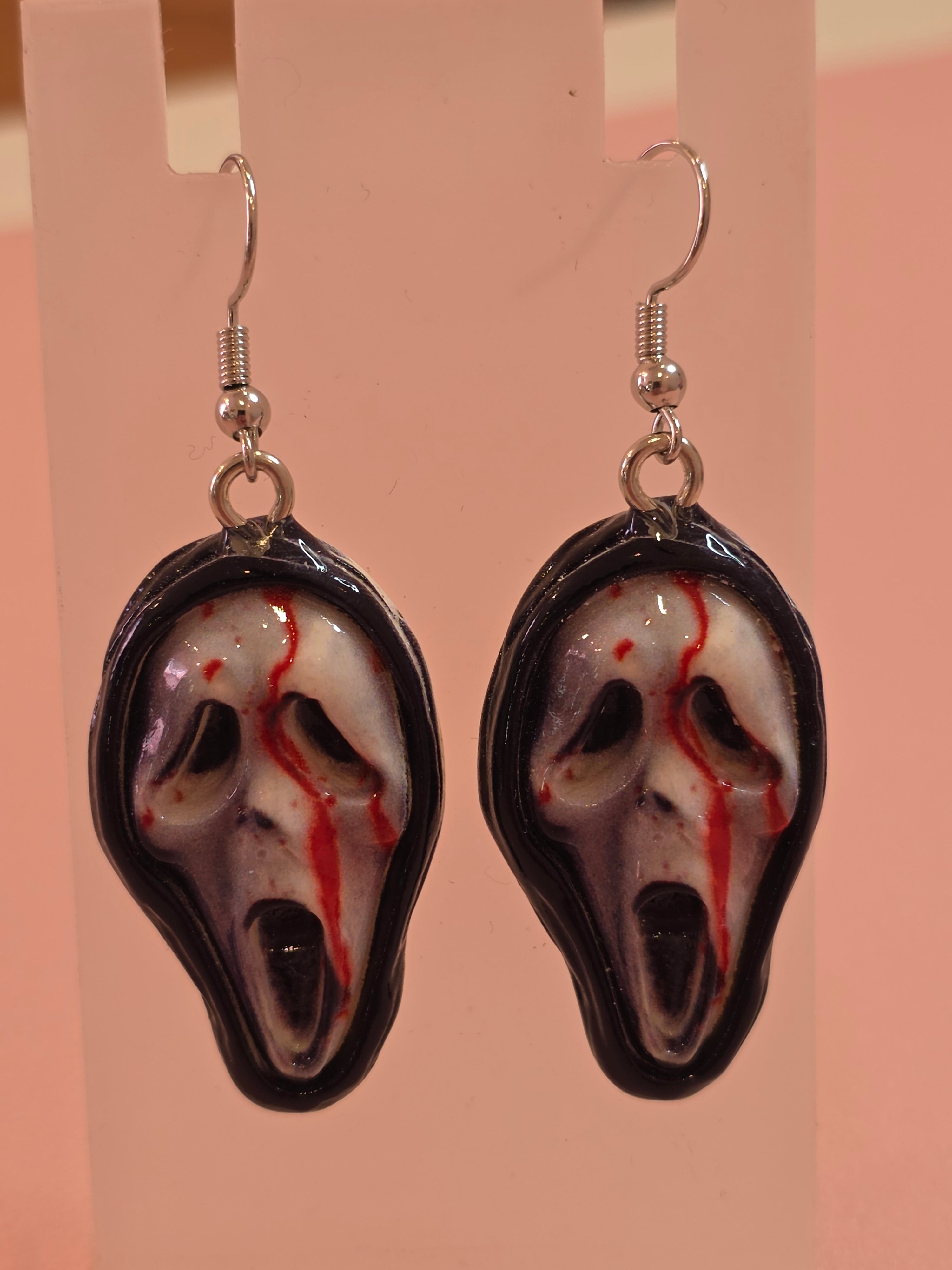 Bloody Mask Earrings