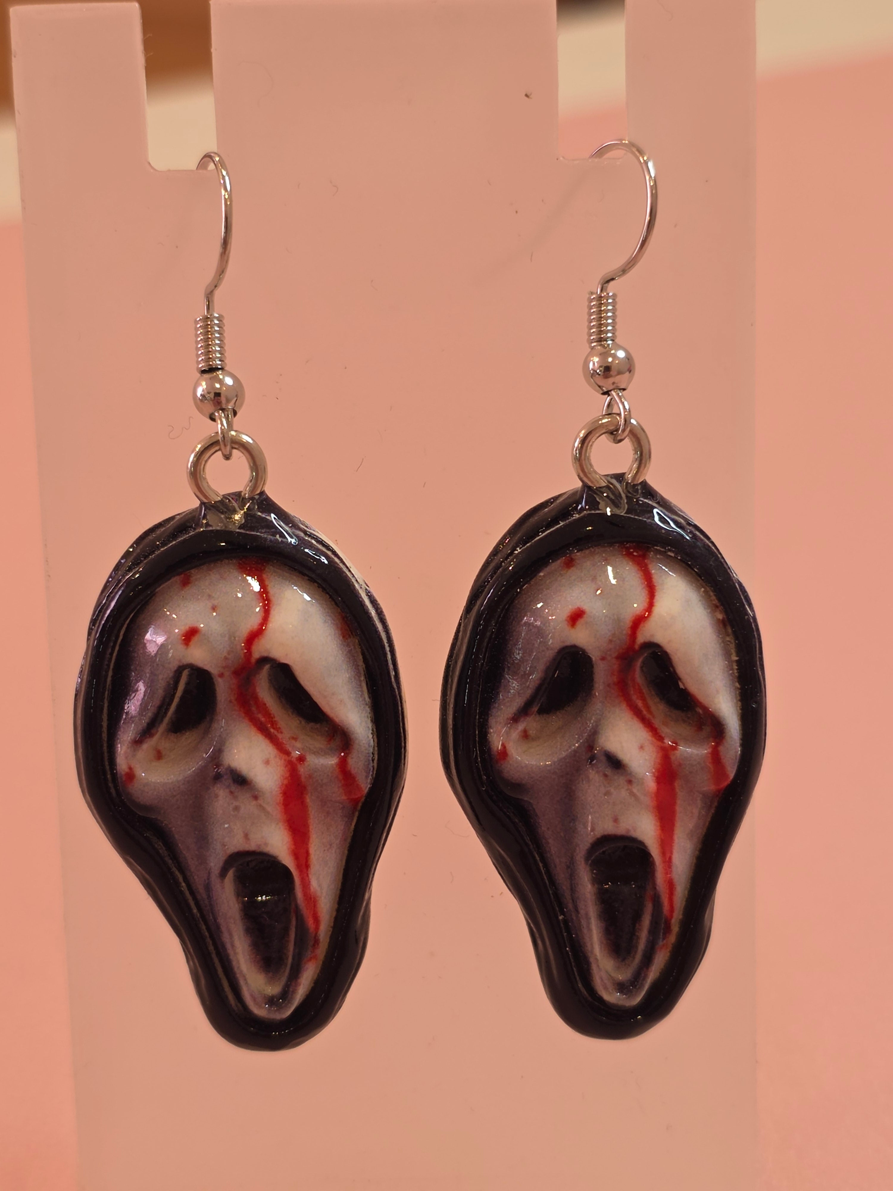 Bloody Mask Earrings