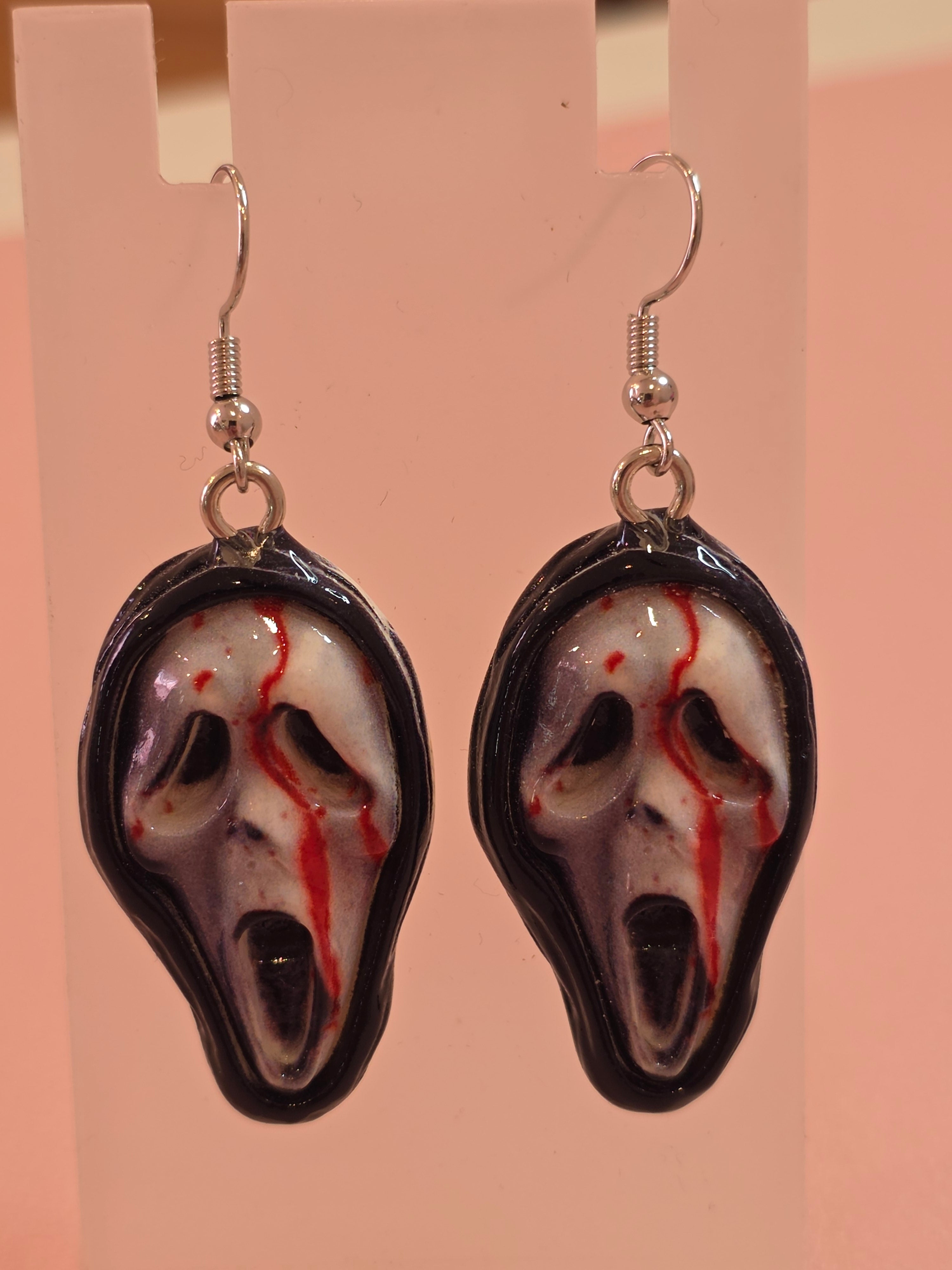 Bloody Mask Earrings